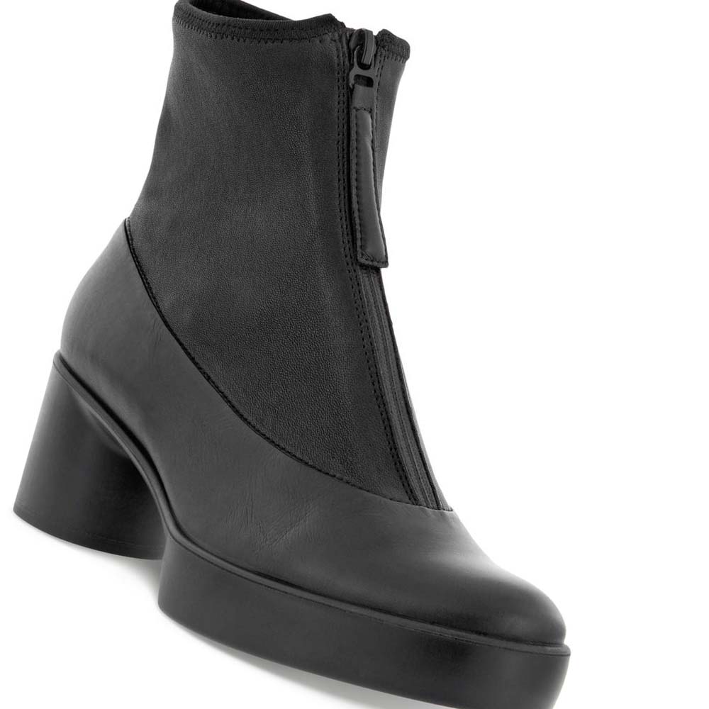 Women's Ecco Shape Sculpted Motion 35 Zip Boots Black | Canada 35RVD